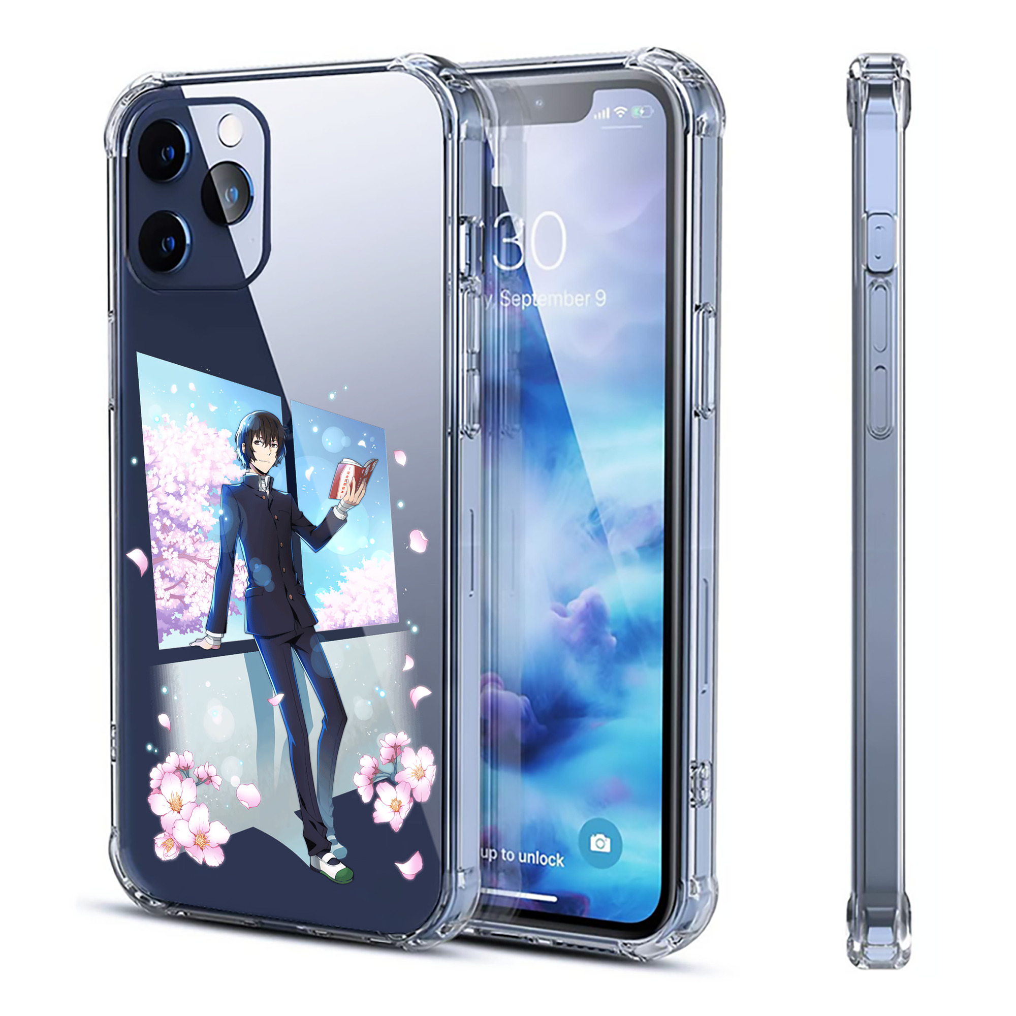 （画像用） 文豪ストレイドッグス Bungo Stray Dogs 【iPhone 12シリーズ対応】透明スマホケース（クリアソフトケース）